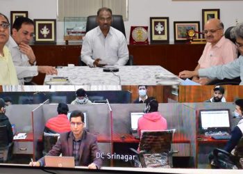 Lt Governor e-launches Srinagar COVID-19 Call Centre; Real-time Integrated COVID-19 Management Web and Mobile Apps