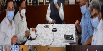 Lt Governor interacts with Doctors through Video Conference