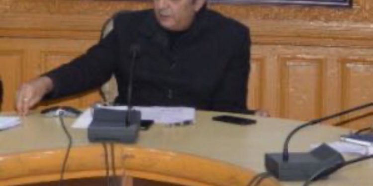 Advisor Baseer Khan greets people on Kheer Bhawani Mela