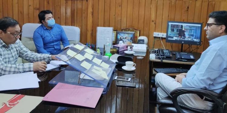 Talat discusses publication of Ist Accreditation Report for J&K with NAAC peer team