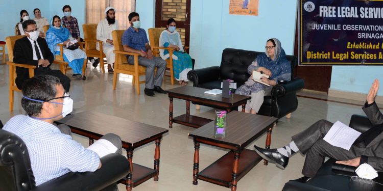 Justice Magrey inspects Observation, Children Homes at Shalimar, Harwan