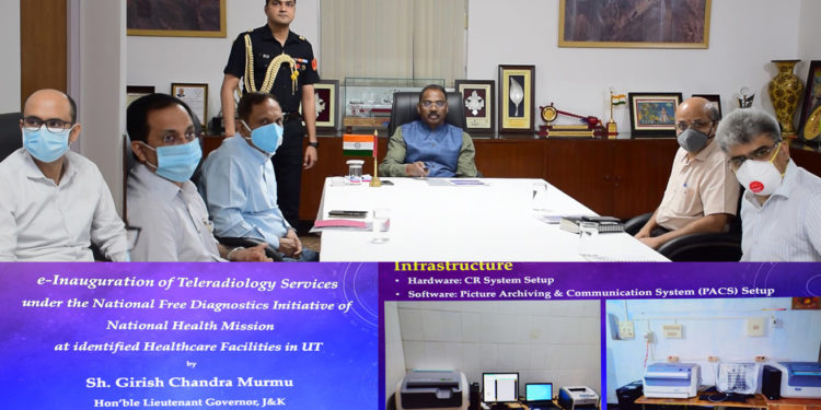 Lt Governor e-inaugurates Tele-radiology services in J&K