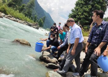 DDC Anantnag kick-starts Rainbow Trout Seed stocking in Pahalgam