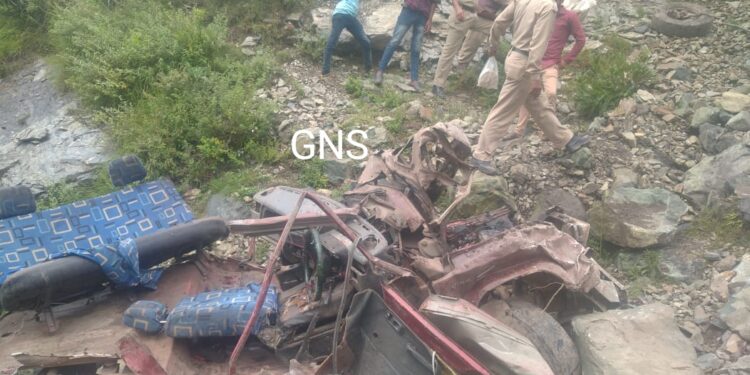 Woman killed, 3 persons injured as vehicle falls into gorge in Poonch