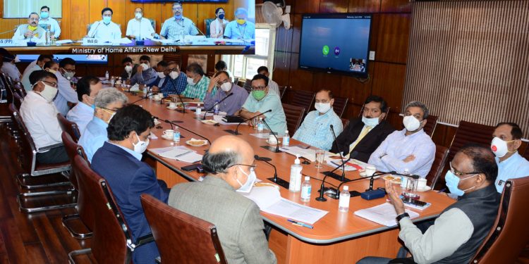 MoS Home, Lt Governor review administrative, developmental works in J&K