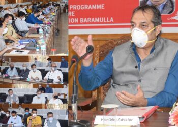 Advisor Baseer Khan visits Sopore, meets public delegations