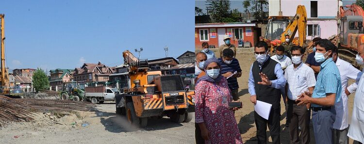 CEO ERA/JTFRP inspects progress of work on the construction of Rs 132.50 crore additional blocks at LalDed Maternity Hospital and Rs 88.94 crore Bone and Joint Hospital at Barzulla