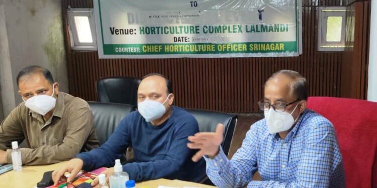 Director Horticulture Kashmir convenes meeting of field officers