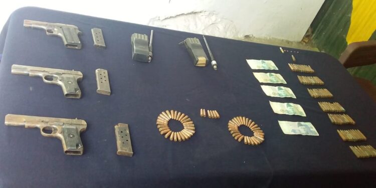 3 pistols, 15 grenades recovered in Uri