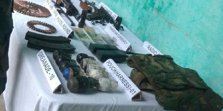 Police, army recovers arms, ammunition in Uri village