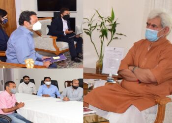 Members of Business fraternity call on Lt Governor, Express gratitude for Mega Economic Package for Relief & Revival of Businesses