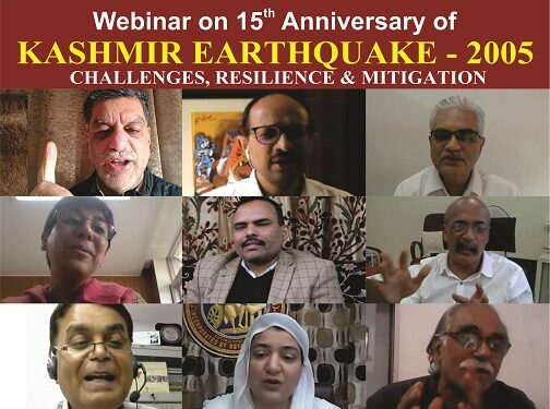 Div Com Kashmir inaugurates Webinar on 15th Anniversary of Kashmir Earthquake