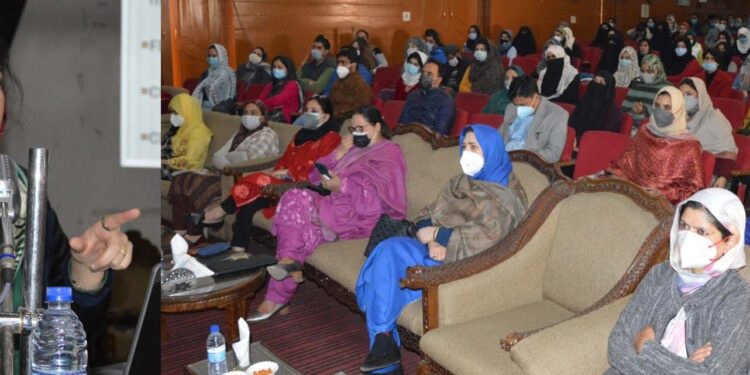 Dr Sehrish mentors students at WC Srinagar