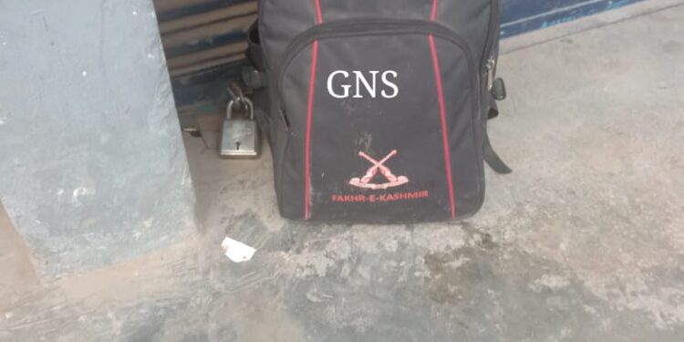 Bag With ‘Fakhr-e-Kashmir’ Logo Creates Panic In Mendhar Poonch