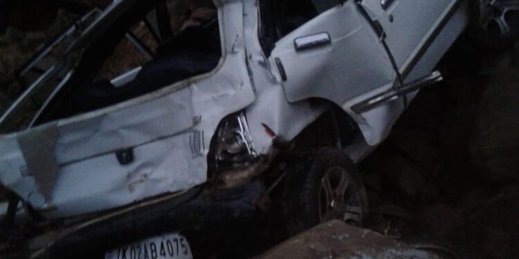 Woman killed, 2 persons injured as vehicle falls in gorge in Rajouri