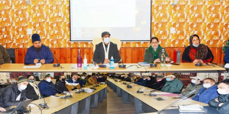 Dr. Itoo convenes review meeting of the Tourism Department