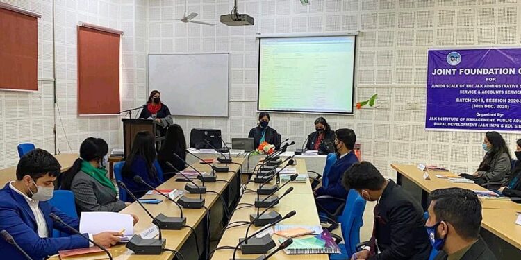 Foundation Course for 69 trainee officers starts at Jammu, Srinagar Campuses of J&K IMPARD