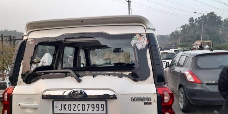 BJP worker escapes unhurt as gunmen target his vehicle in Jammu
