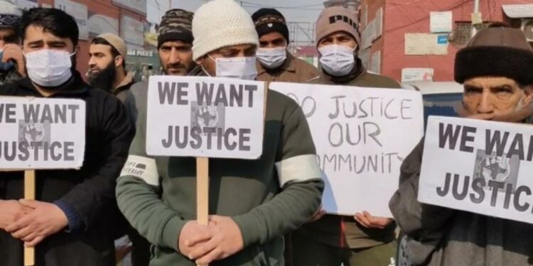 Mutton Dealers Protest In Srinagar