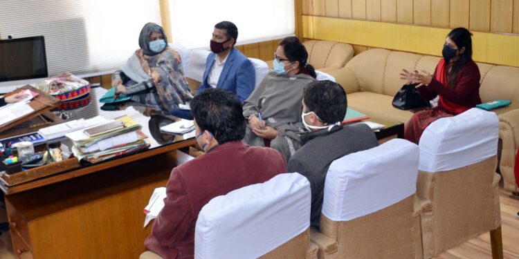 Sheetal Nanda convenes meeting regarding promotion of menstrual hygiene, sanitary napkins