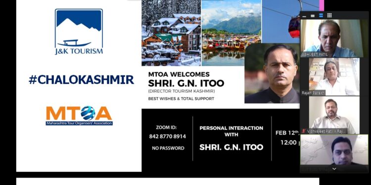 Dr G N Itoo holds ‘Chalo Kashmir’ Webinar with Maharashtra Tour Operators
