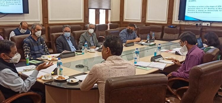 Advisor Bhatnagar chairs 82nd BoDs meet of JKRTC