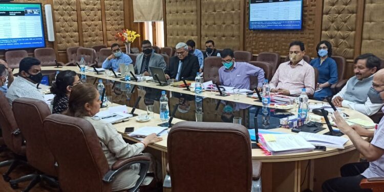 CS chairs UT level meetings of SBM-U and AMRUT