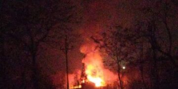 Cafe Gutted in Mysterious Blaze in Baramulla