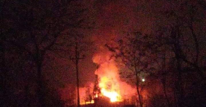 Cafe Gutted in Mysterious Blaze in Baramulla