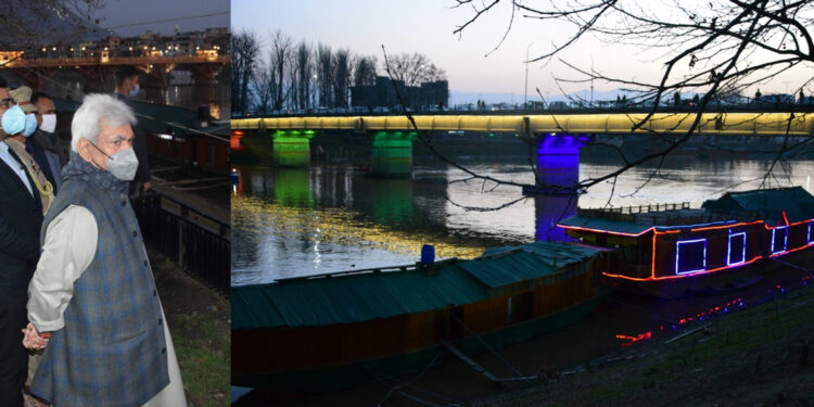 Lt Governor inaugurates, lays foundation for scores of developmental projects worth Rs 26.6 cr under Srinagar Smart City