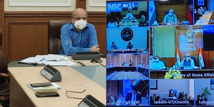 Union Home Secy reviews COVID-19 management across UTs