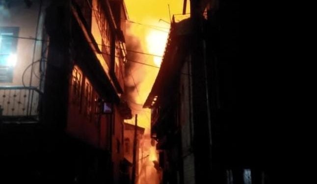 Substantial Damage Caused to Residential House in Fire Incident in Srinagar’s Shivpora