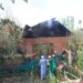 Residential House, Abode to Three Families, Damaged in Blaze in Tangmarg
