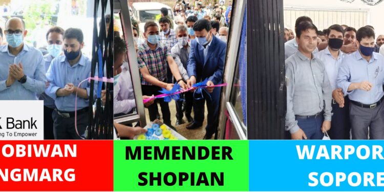 J&K Bank commissions three more Business units in Kashmir
