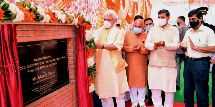 LG inaugurates 35 power projects worth Rs 44.14 crore augmenting overall capacity by 367 MVA in Jammu