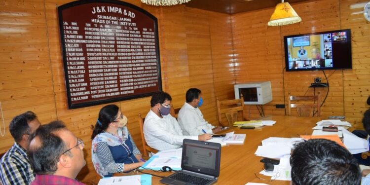 Union Additional Secretary DARPG reviews progress on implementation of Behtar Nizam-e-Hukumat-Kashmir Aelmia’ resolution