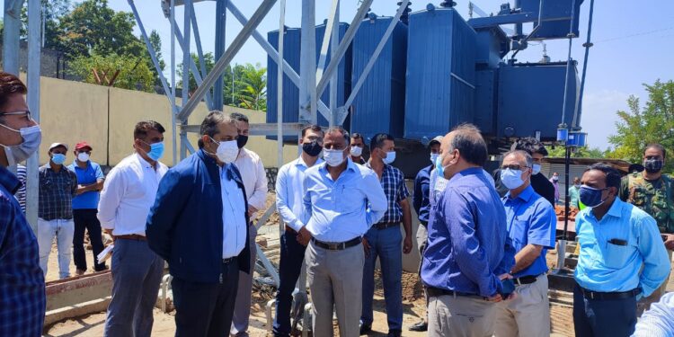 Advisor Baseer Khan inspects execution of various Receiving Stations in Sgr city