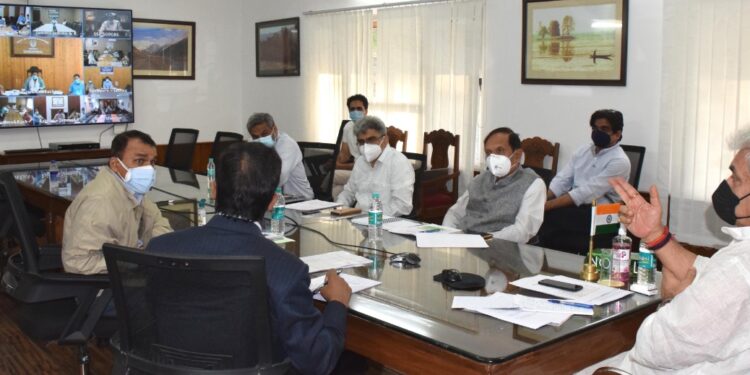 Lt Governor chairs weekly meetings of Covid Task Force, DCs, SsP