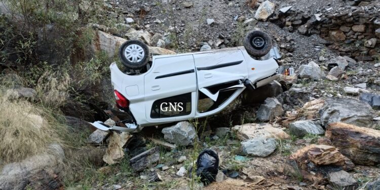 Baramulla Youth Dies As Brand New Car Falls Into Rivulet In Ramban