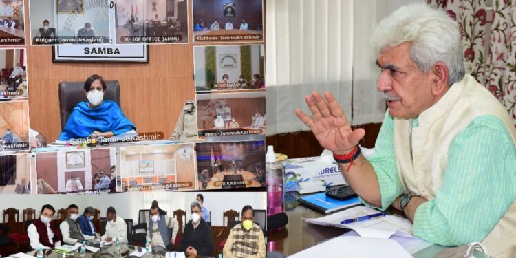 Lt Governor chairs weekly meetings of Covid Task Force and DCs, SPs