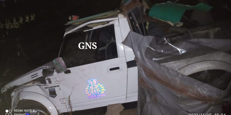 Cop Killed, 4 among 5 others injured critically as escort vehicle falls into river in Surankote Poonch