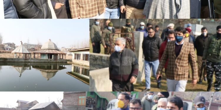 DC Srinagar inspects restoration of Water bodies