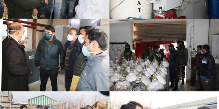 DC Srinagar visits GB Panth Hospital, 500 bedded Covid Hospital Khonmoh