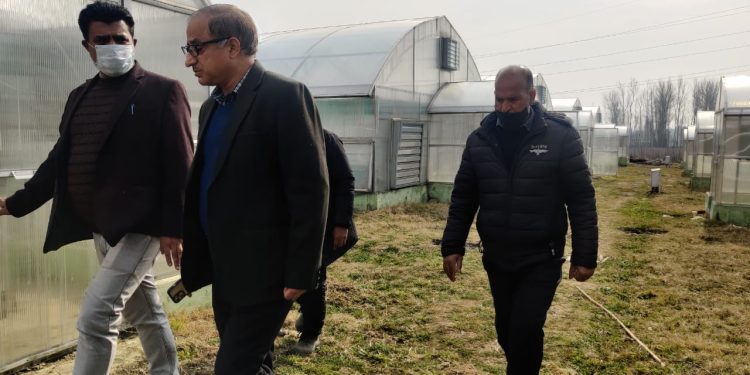 DG Horticulture visits CoE, Zawoora; inspects developmental activities/ works