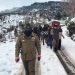 Locals, Police Carry Body On Shoulders After Remaining Stuck For Hours Amid Snowfall In Poonch