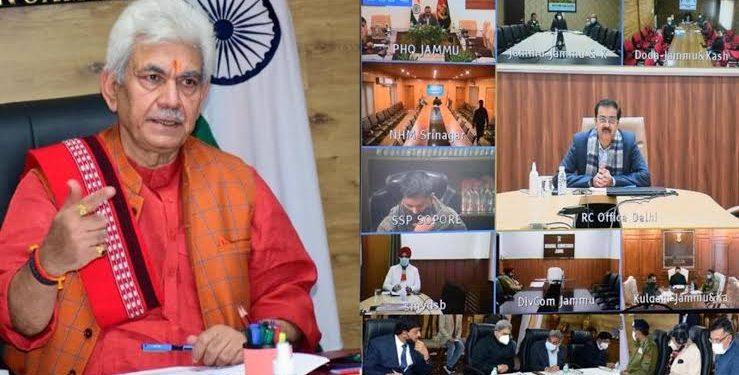 Lt Governor reviews Covid-19 situation across J&K