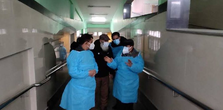 DHSK visits Covid-19 dedicated maternity hospital Chanpora