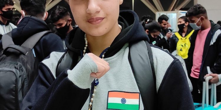 Advisor Farooq Khan greets Sadiq for winning Gold Medal in Moscow Wushu Stars Championship