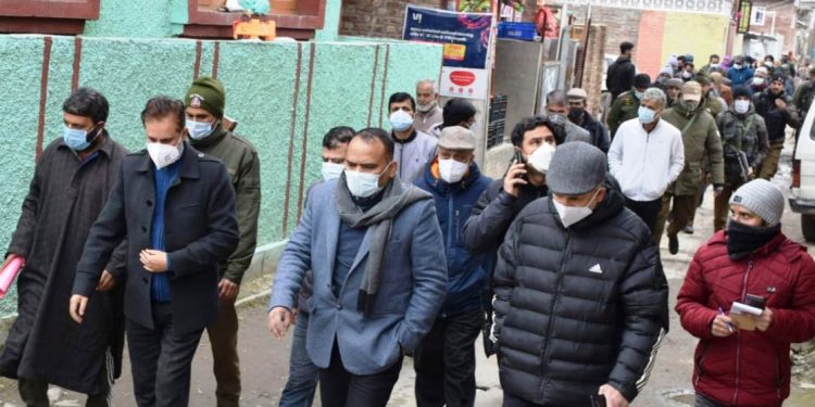 Div Com Kashmir visits SDA Colony Noorbagh; inspects roads, drainage system