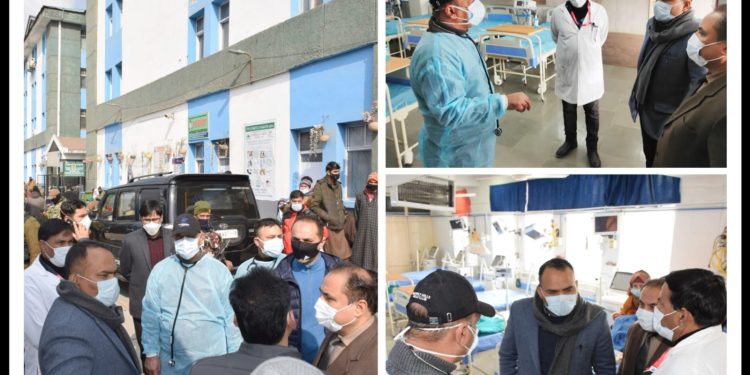 Div Com Kashmir visits DRDO, GB Panth Hospitals
